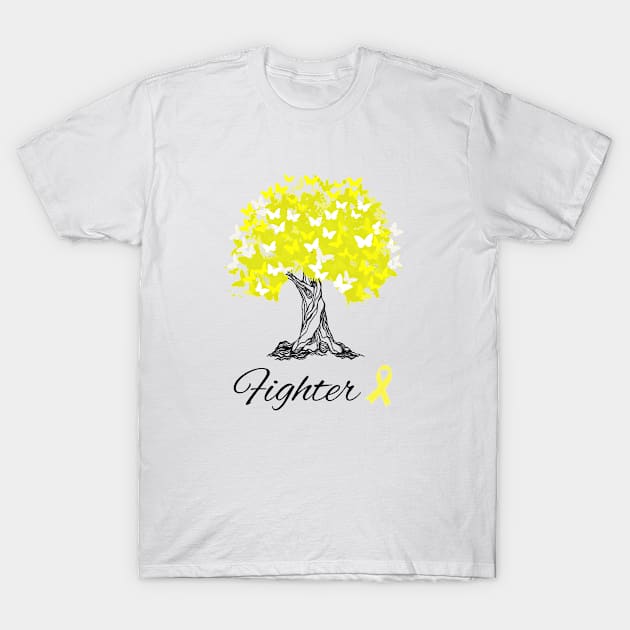 Raising Support & Awareness Fighter Tree With Butterflies T-Shirt by MerchAndrey